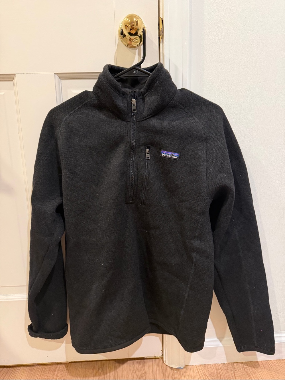 Patagonia Men's Quarter Zip Fleece Pullover - Black
